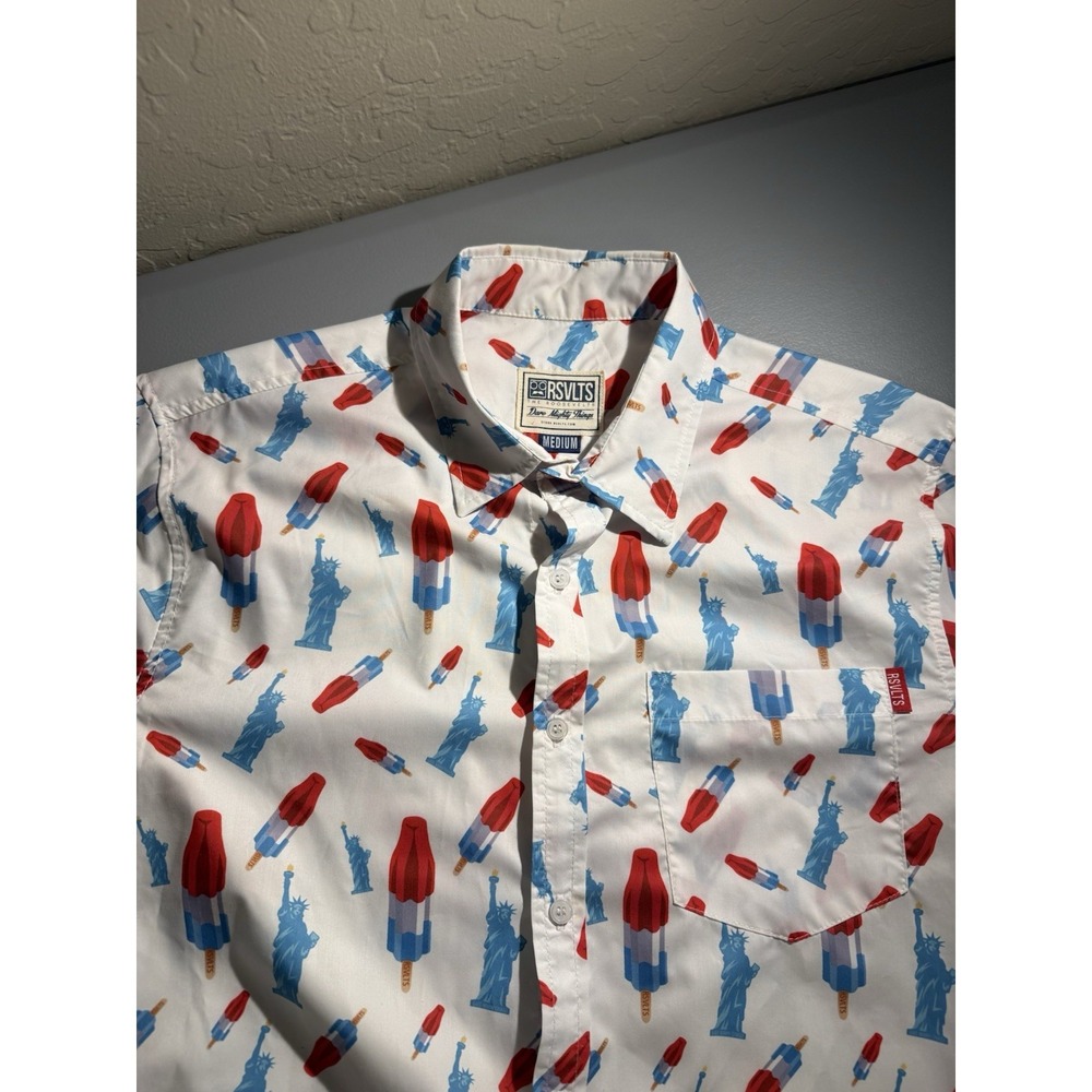 RSVLTS Shirt the Roosevelts Bomb Pop Freedom Statue Liberty Popsicle Medium